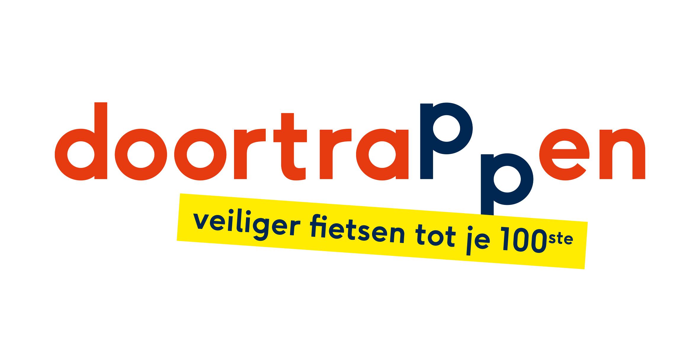 Doortrappen logo 2019 met pay off Veiliger fietsen tot je 100ste.jpg